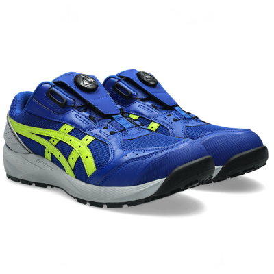 ASICS WINJOB CP229 BOA UNISEX BLUE NEON LIME Safety Work Shoes COMPOSITE TOE